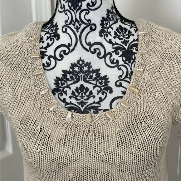 2 FOR $20 MUSE 100% LINEN TANK TOP BLOUSE KNITTED SHELLSFLAX 6 - Picture 2 of 7